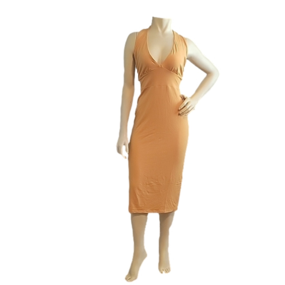 𝅺Beautiful orange halter dress